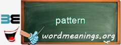 WordMeaning blackboard for pattern